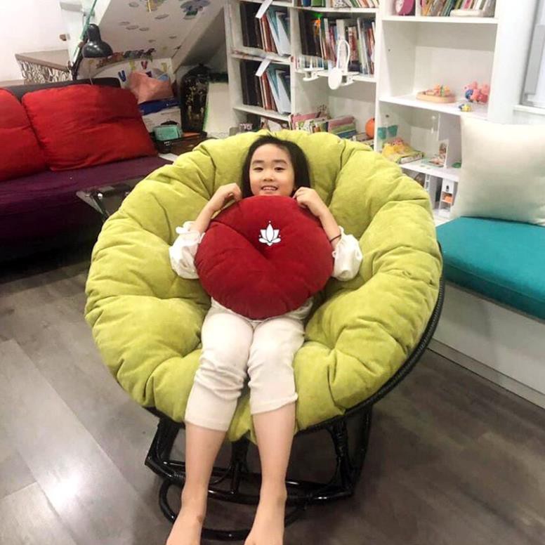 Ghế Papasan Bập Bênh Thư Giãn Đọc Sách - Phong Cách Châu Âu