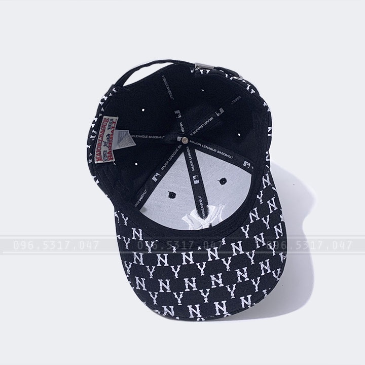[HOT TREND] Mũ Nón Kết NY MLB Hàng Nhập, Họa Tiết NY Monogram In Chìm Thời Trang