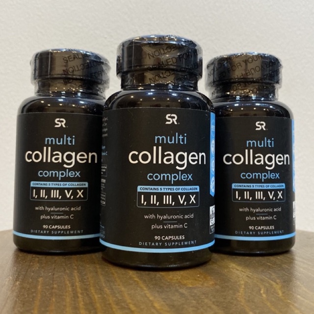 SR Multi Collagen Peptides complex dạng viên cho da mịn màng, bổ khớp type I, II, III, V, X kèm C và hyaluronic 90 viên