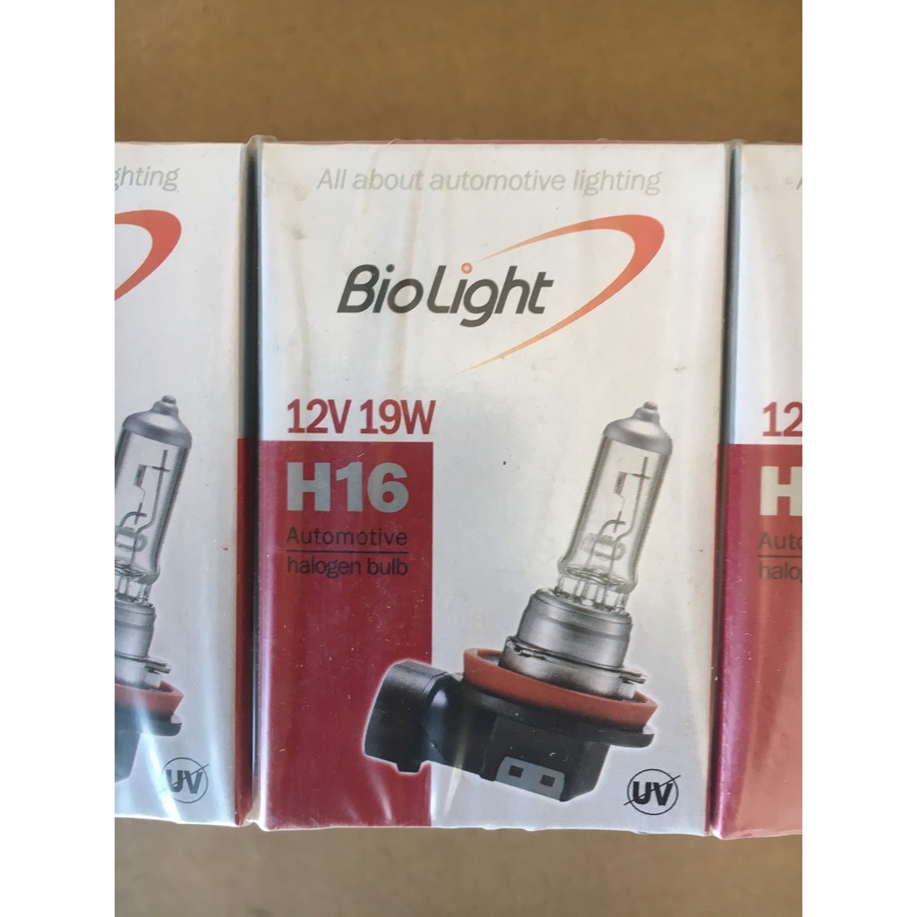 12V 19W H16 Bóng đèn xe hơi Biolight Hàn Quốc