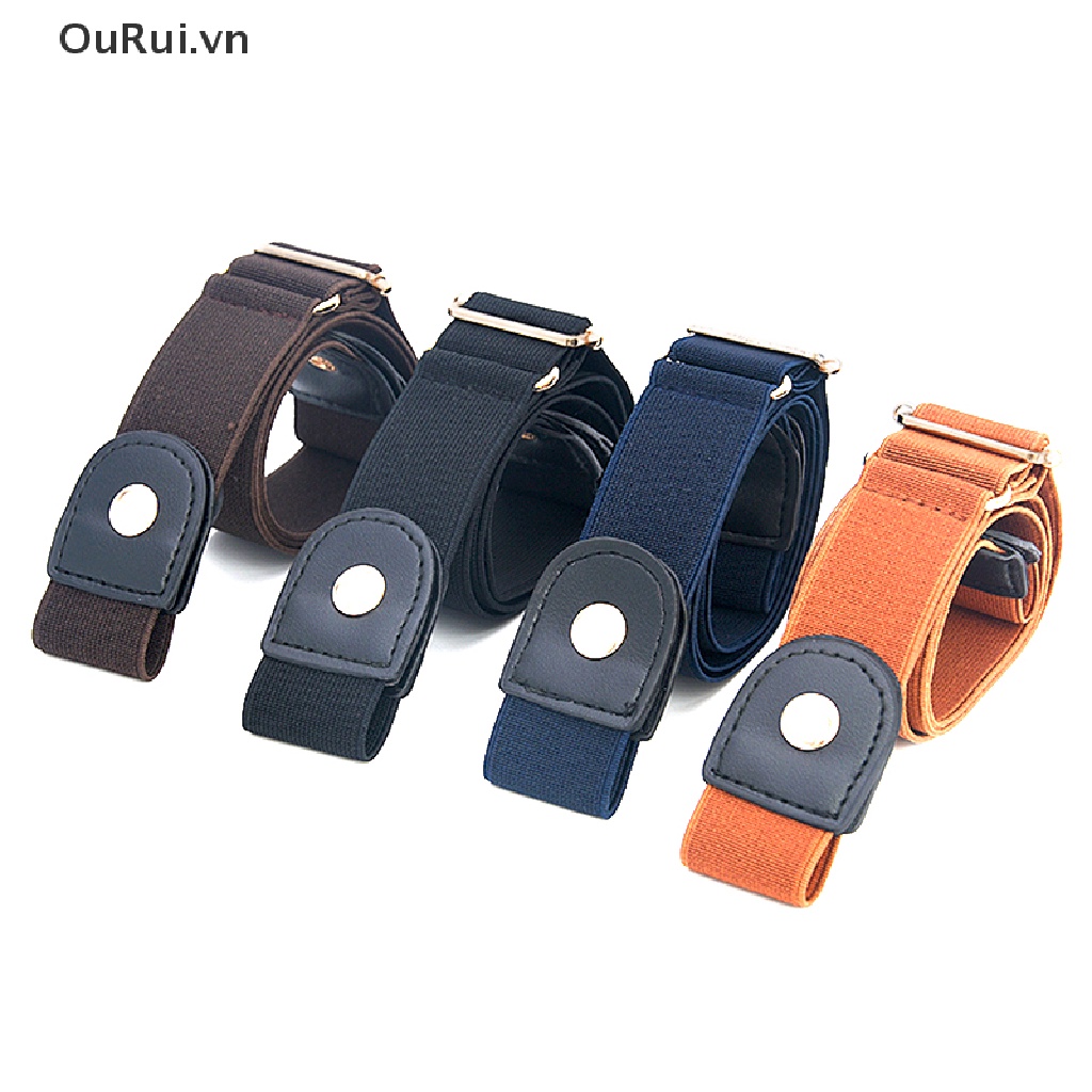 {RUI} Thắt Lưng Unisex Không Khóa Co Giãn Vô Hình Trang Trí Có Thể Điều Chỉnh {OuRui.vn}