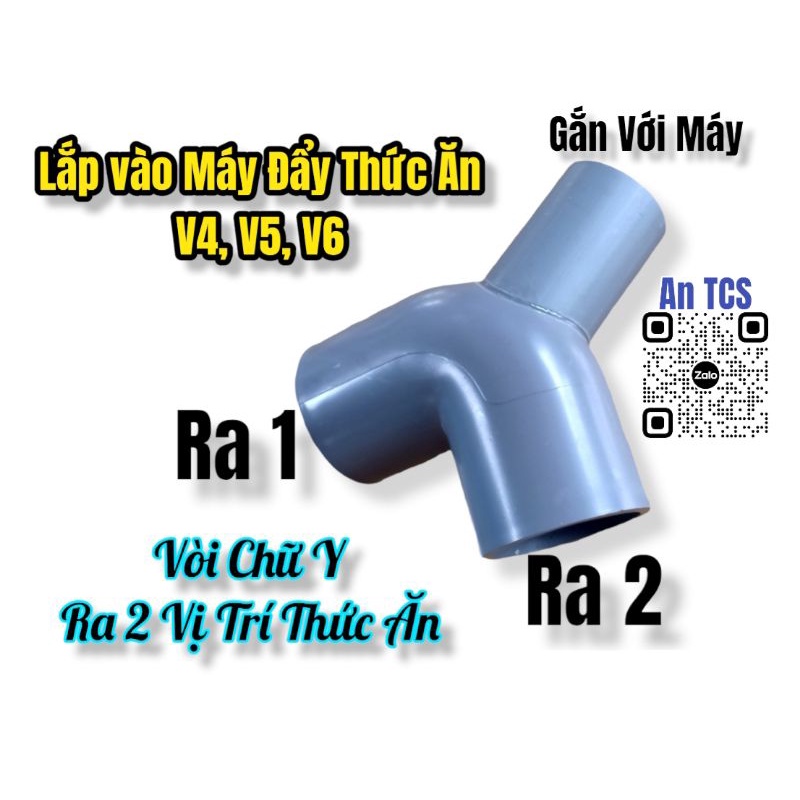 An TCS Chữ Y ra 2 vị trí thức ăn