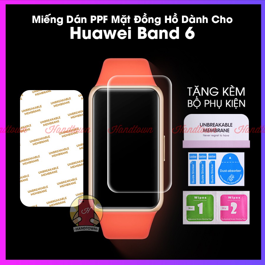 Combo 2 Miếng Dán Màn Hình PPF Huawei / Honor Band 6 Kính Cường Lực Dẻo Trong Suốt Đồng hồ thông minh Chống Trầy Xước