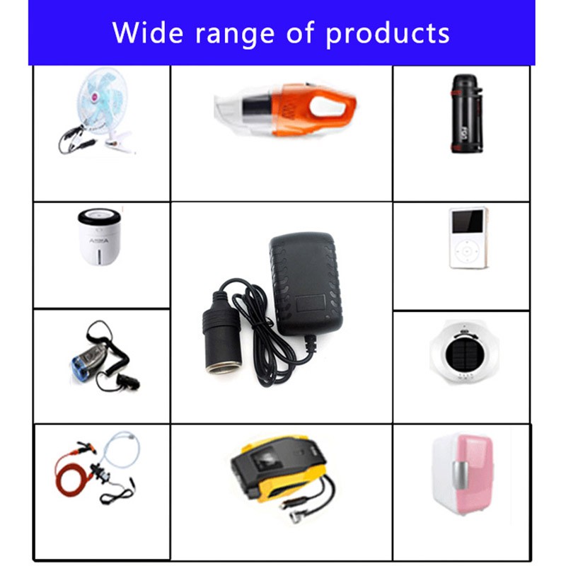 Tẩu Sạc Chuyển Đổi AC Sang DC 2A 24W 110-240V Sang 12V AC/DC Cho Xe Hơi