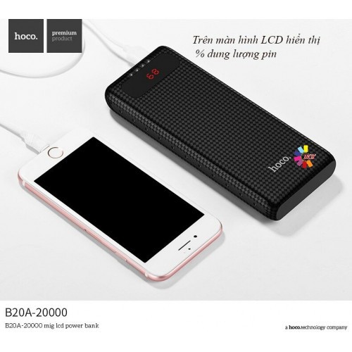 Pin Sạc Dự Phòng Hoco B20A 20000mAh LCD