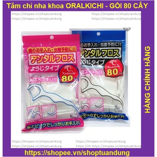 Tăm chỉ nha khoa xuất oral kichi - gói 80c