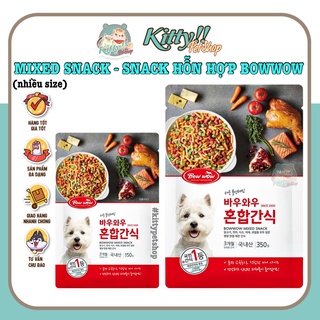 Snack hỗn hợp BowWow dành cho chó mèo -  bánh thưởng Mixed Snack, thức ăn vặt cho chó, mèo - Kitty Pet Shop