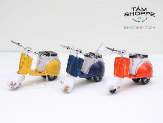 Mô hình xe vespa sắt mini