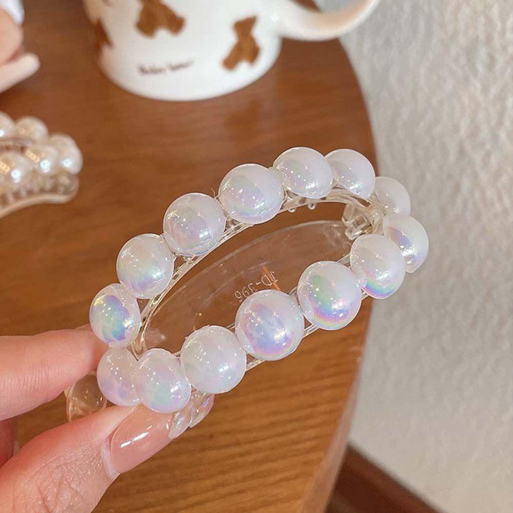 Kẹp Tóc Acrylic Trong Suốt Phong Cách Hàn Quốc Ngọt Ngào WMES15H