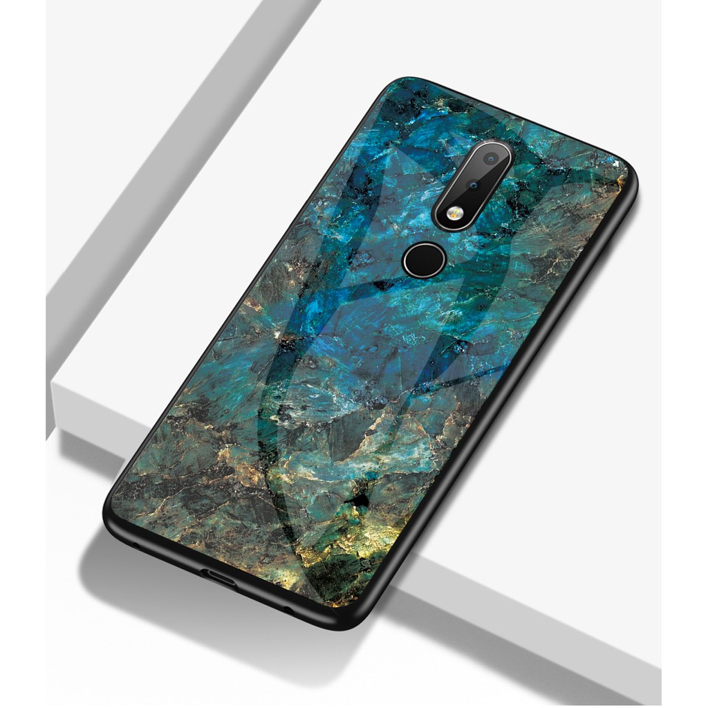 Tempered glass Marble For Nokia X6 7 Plus 3.1 7.1 X7 4.2 1 X71 9 Cover Casing