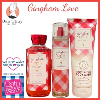Gingham love - xịt thơm toàn thân body mist bath body works usa 236ml