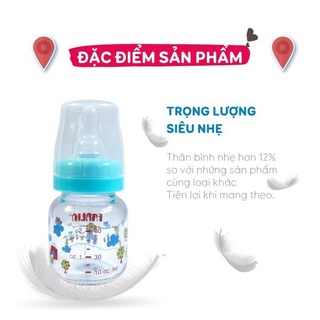 Bình Sữa Farlin Vô Trùng Thủy Tinh Chịu Nhiệt 60ml NB.205 ( Mẫu mới )