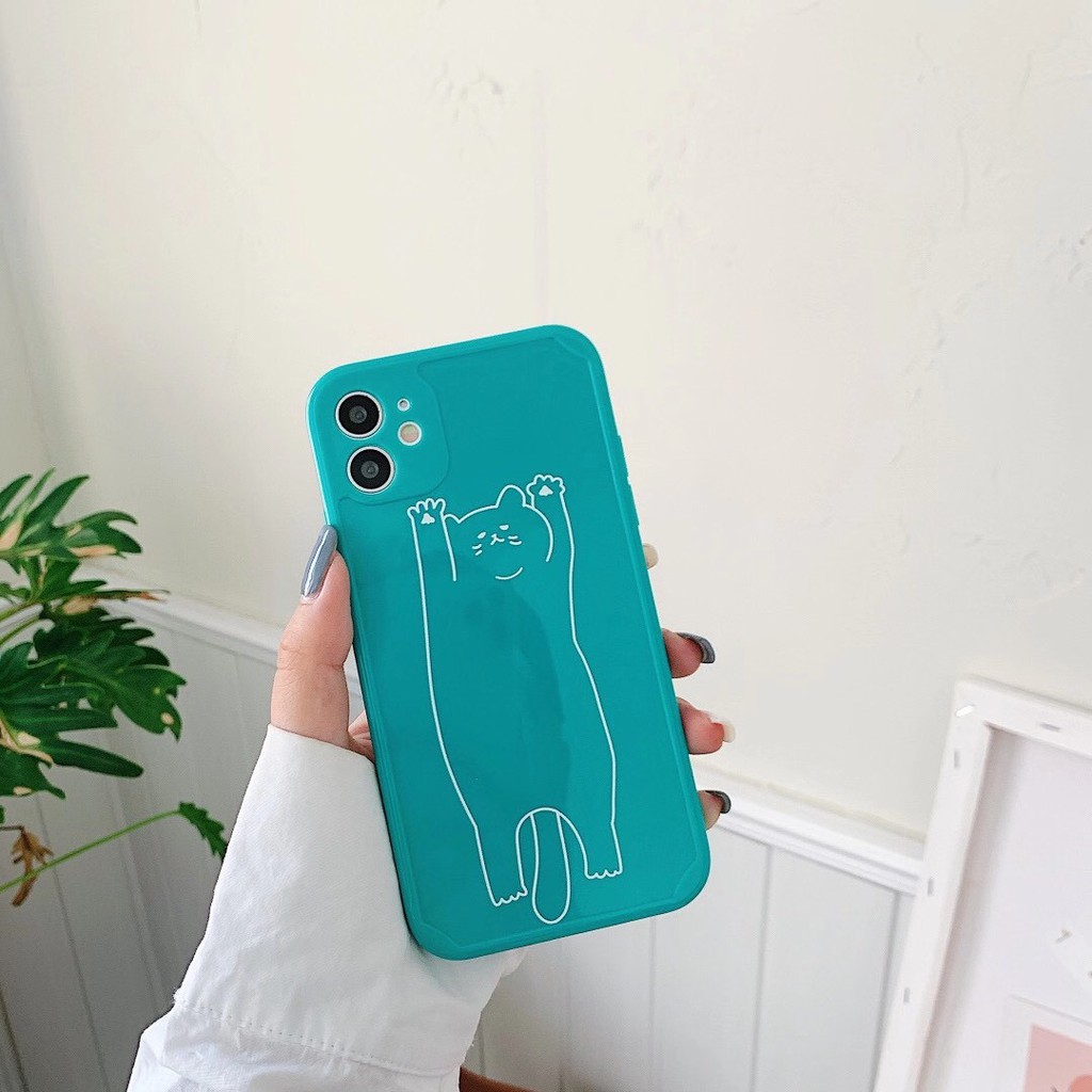 Ốp điện thoại TPU họa tiết mèo dễ thương cho iPhone 7 Plus / 8 + / X / Xr / Xs Max / 11 Pro Max / 12 Pro Max / 12 Mini | BigBuy360 - bigbuy360.vn