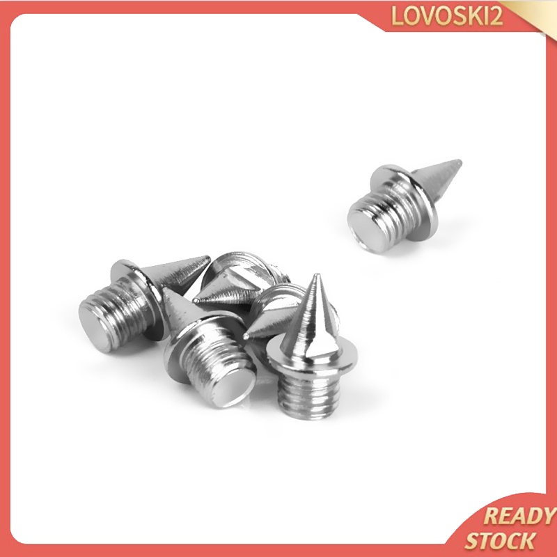 [LOVOSKI2]12pcs Sports Track Running Shoes Spikes Pins Repair Replacement Pyramid 13mm