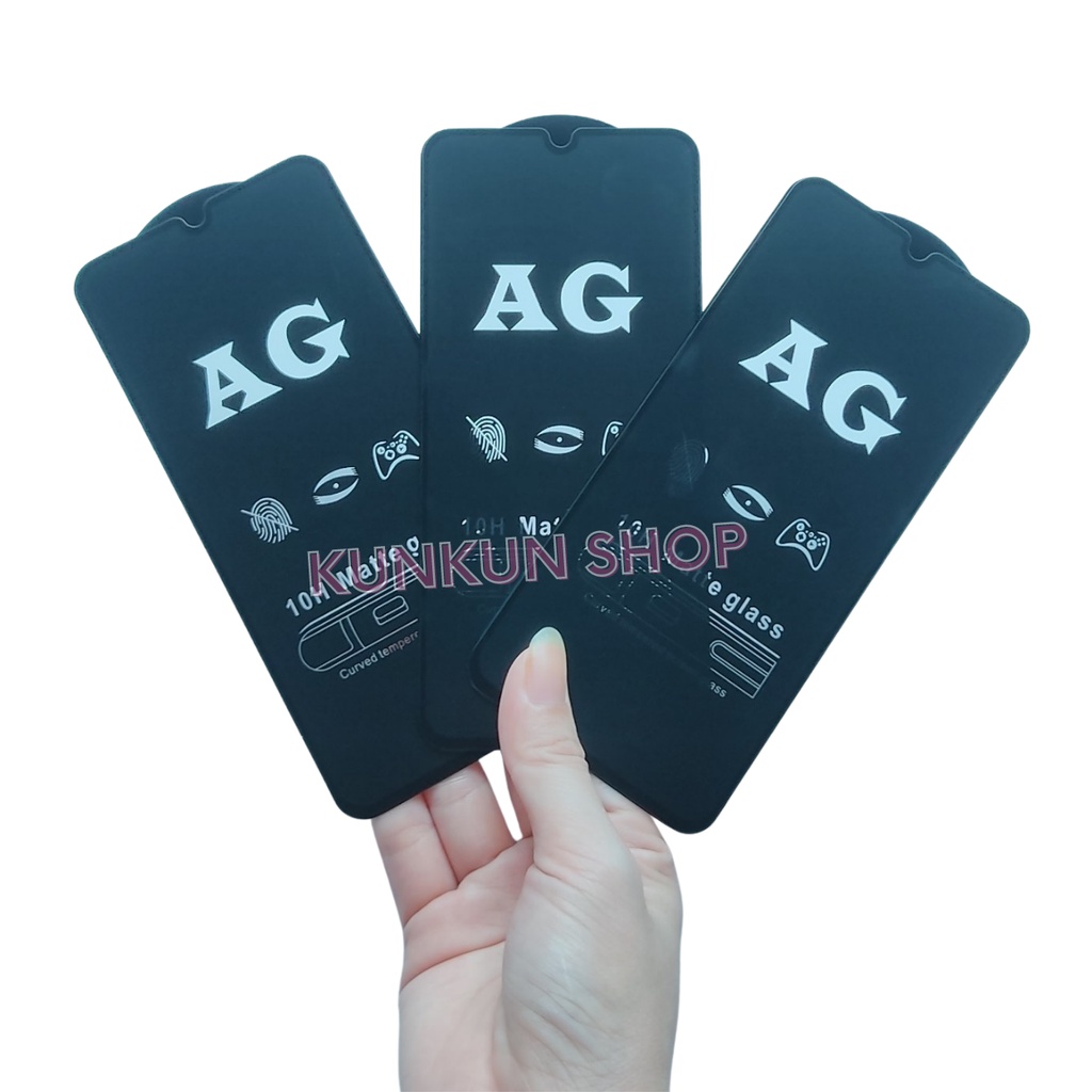 [AG Chống vân tay] Kính Cường Lực Xiaomi Redmi Note 7/ Note 7 Pro- Full màn hình -Nhám chống mồ hôi tay - Vuốt siêu mượt