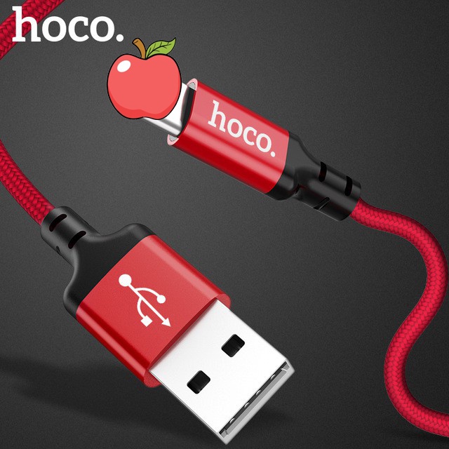 Cáp Sạc Nhanh Dây Dù Hoco X14 IP/tablet táo/Androi/TypeC 1M/2M CaseAlpha