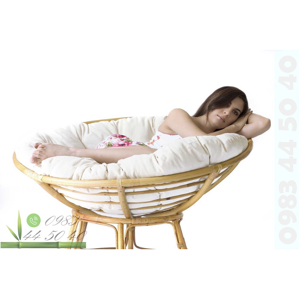 Ghế mây thư giãn papasan( đã gồm nệm)