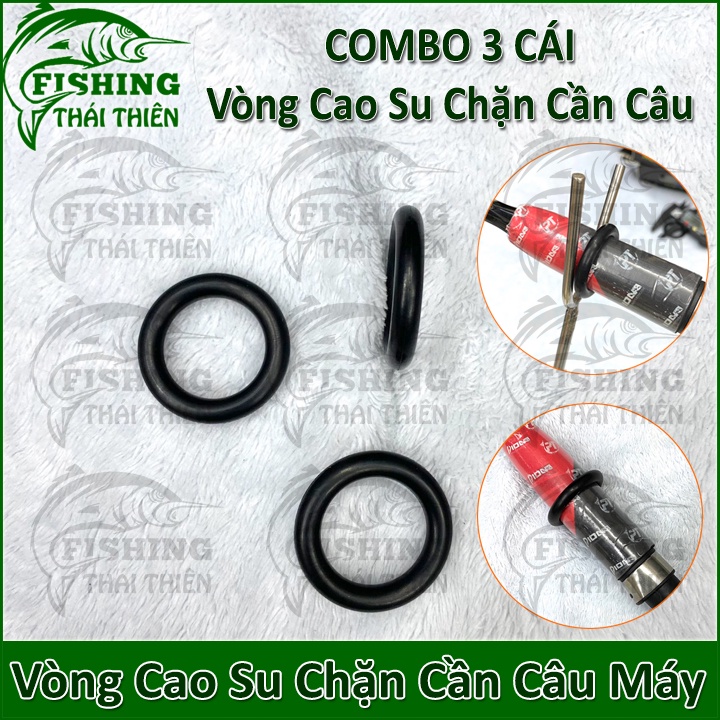 Combo 3 Cái Vòng Cao Su Chặn Cầu Câu, Gác Cần Máy Siêu Bền Tiện Lợi