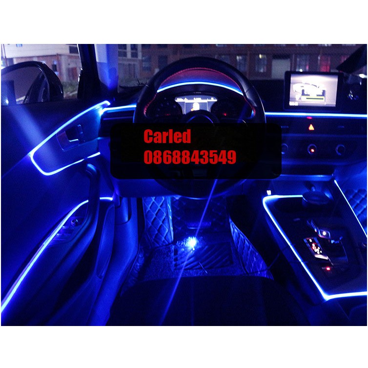 Bộ led chỉ viền độ nội thất ô tô điều khiển led Smartphone RGB