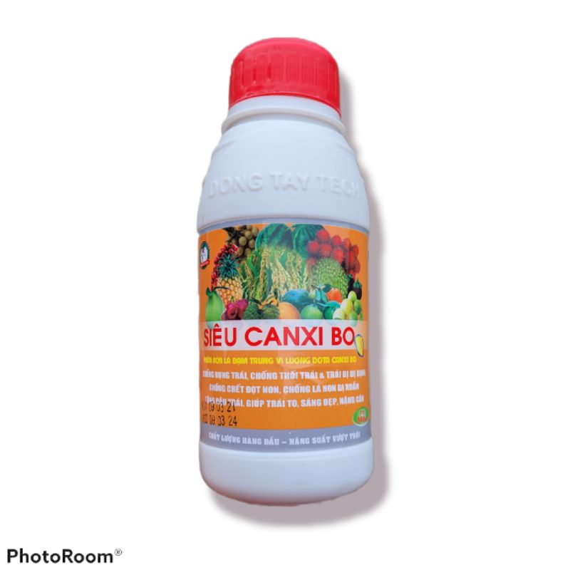 Siêu Đạm Canxi Bo 500ml đậu trái, chống rụng, trái non, cứng quả chống nứt trái, bóng trái, nuôi trái lớn