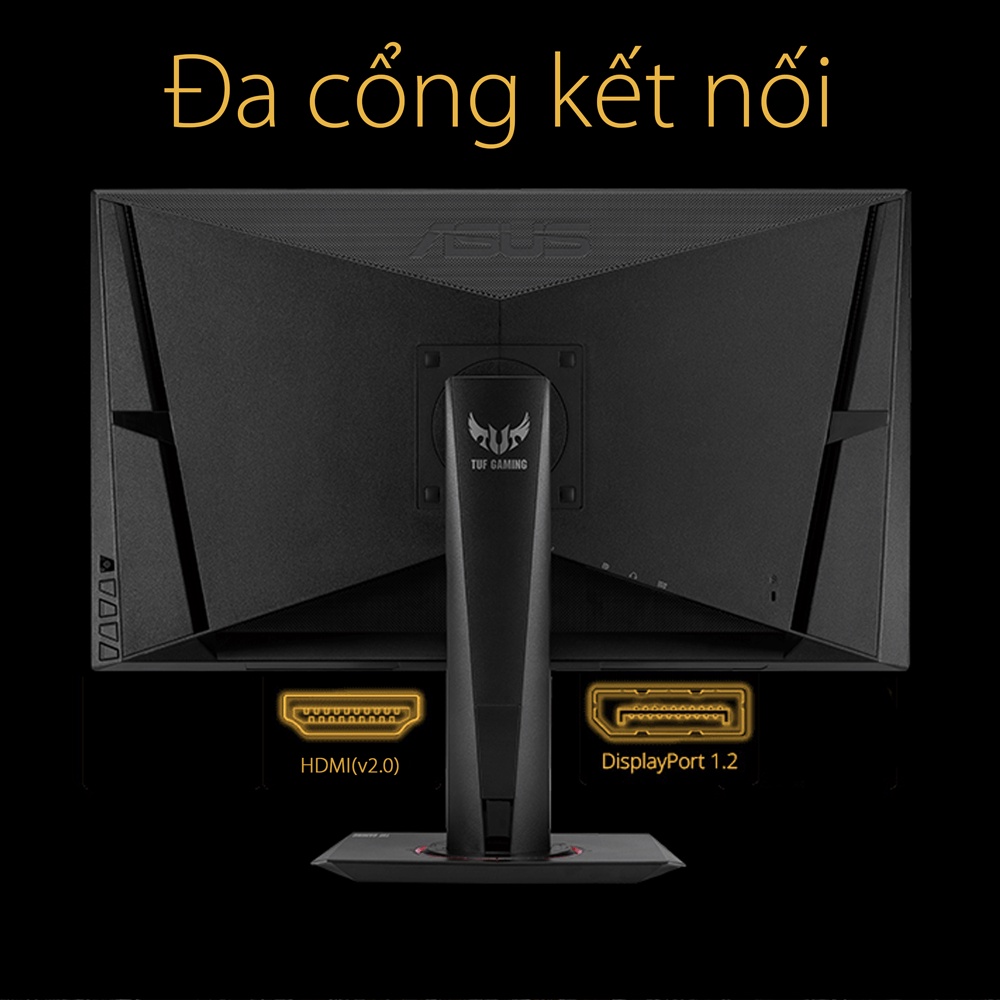 Màn Hình TUF Gaming Asus VG27AQ 27 inch WQHD (2560 x 1440) 1ms (MPRT) 165Hz IPS G-Sync Stereo Speakers 2W x 2