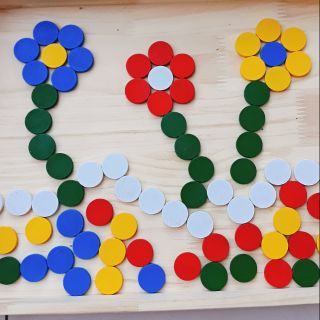 Hạt gỗ tròn tạo hình Montessori