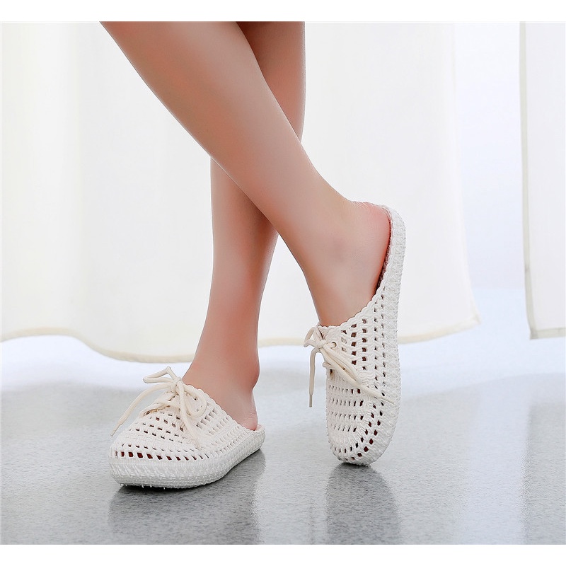 Dép Sandal Nhựa Đế Mềm Chống Trượt Thời Trang Đi Biển Mùa Hè Cho Nữ