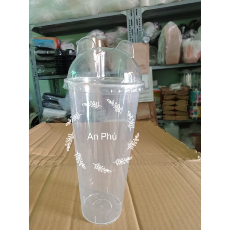 50 Ly nhựa PP nắp Gấu 500ml 700ml