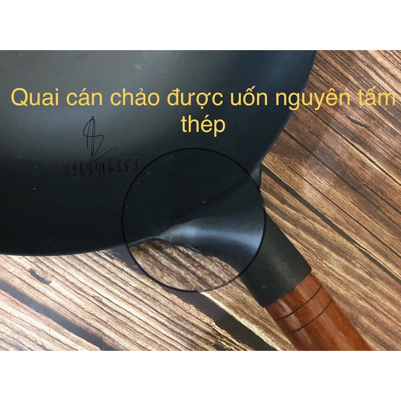 CHẢO THÉP CAO CẤP CHỐNG DÍNH TỰ NHIÊN SIZE 32 -34CM - 36Cm