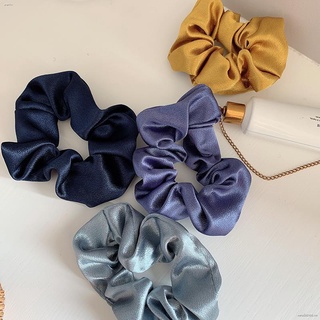 Dây Buộc Tóc Vải Lụa Satin Co Giãn Phong Cách Pháp Cho Nữ