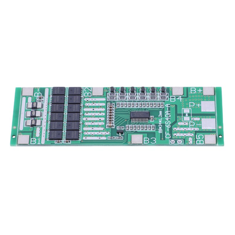 24V 6S 40A 18650 Li-Ion Lithium Battery Protect Board Solar Lighting Bms Pcb With Balance For Ebike Scooter