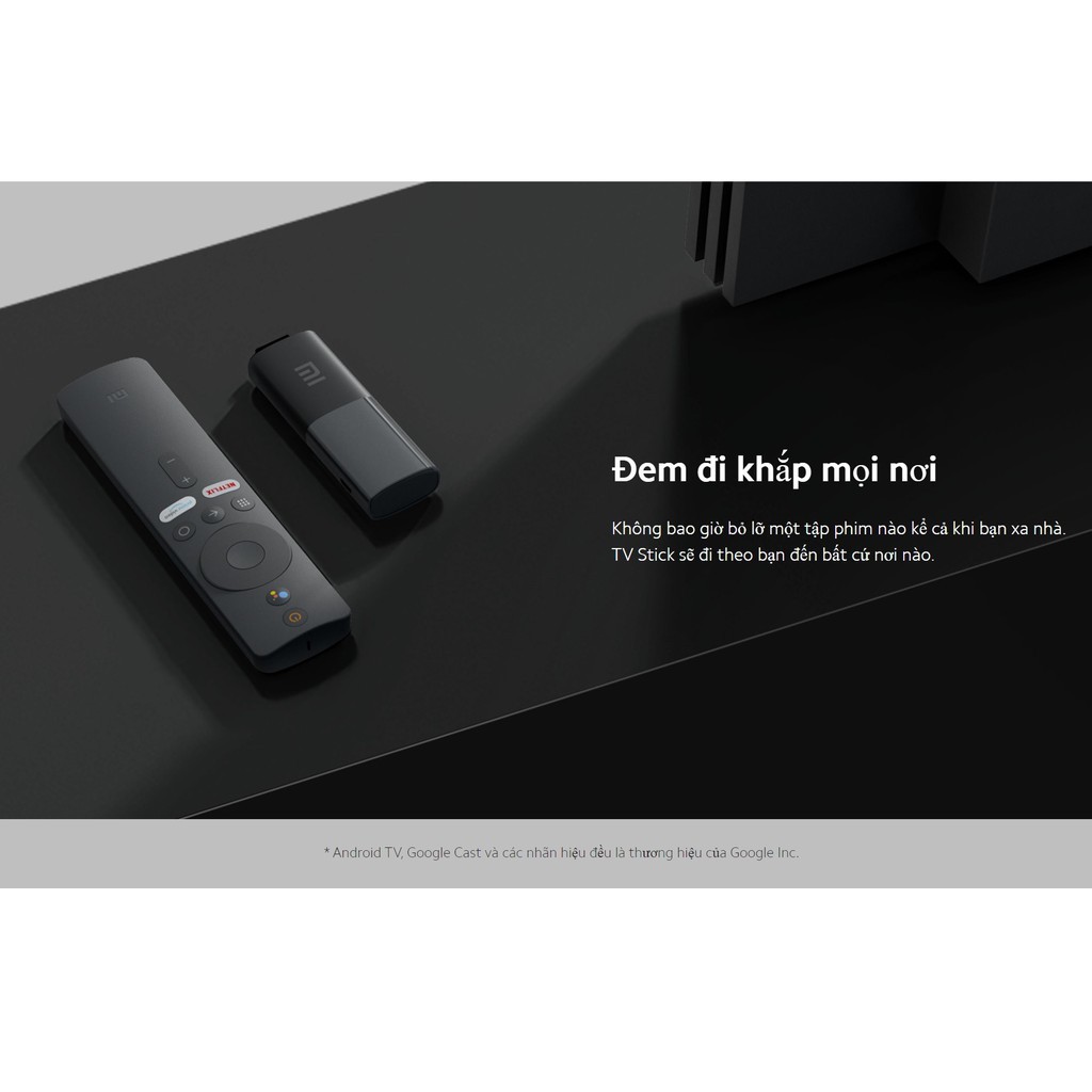 Android TV Xiaomi Mi TV stick Quốc Tế - Hàng chính hãng- BH 6 tháng