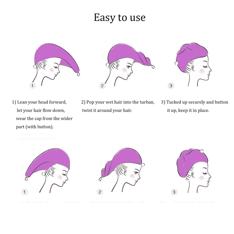 Khăn Tắm Dày Dặn Siêu Thấm Hút Nhanh Khô Mềm Mại Tiện Dụng Cho Nữ