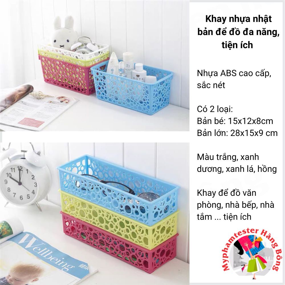 Khay nhựa nhật bản để đồ đa năng, tiện ích