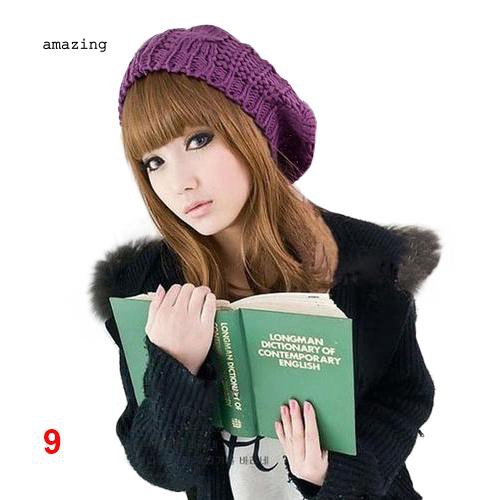 Mũ Beret Dệt Kim Thiết Kế Hợp Thời Trang Cho Nữ