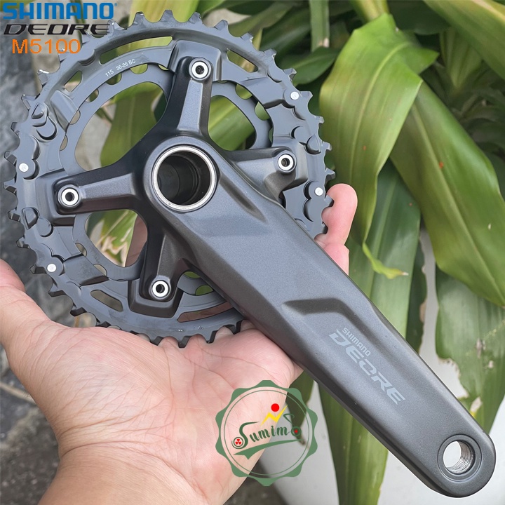Giò dĩa SHIMANO Deore FC-M5100-26/36T-170mm - Chính hãng