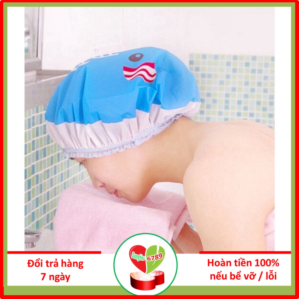 Mũ gội đầu người lớn, mũ đội khi gội đầu khi tắm cho các chị - Duonghieu6789