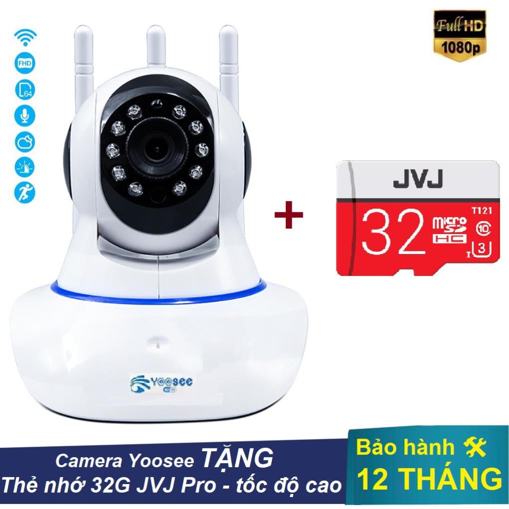 Camera Yoosee 3 râu 2.0 - Full HD 1080P kèm thẻ nhớ JVJ Pro - Camera Yoosee, Camera giám sát APP Yoosee - Bảo hành 1 năm | BigBuy360 - bigbuy360.vn