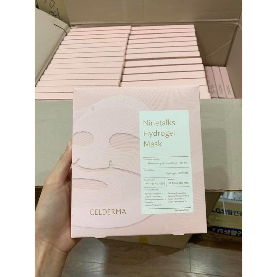 Mặt Nạ Thạch Sinh Học Cấp Ẩm, Đàn Hồi, Căng Bóng Da Cellderma Ninetalks Hydrogel Mask