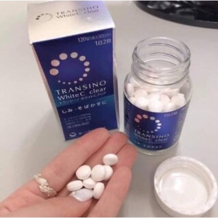 TRANSINO XANH VIÊN UỐNG TRẮNG DA MƠ NÁM , TÀN NHANG CỰC HIỆU QUẢ 120 VIÊN