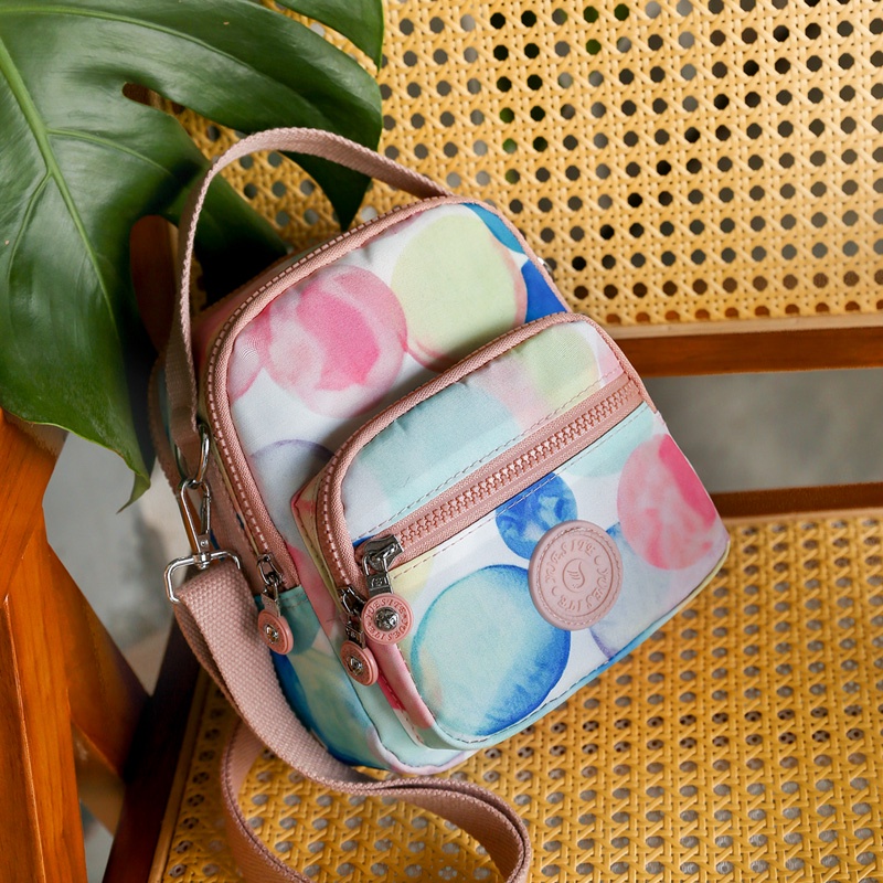 Túi Đeo Vai Bằng Vải Nylon Phong Cách Mới Nhiều Ngăn Đựng Đồ Thời Trang Cho Nữ