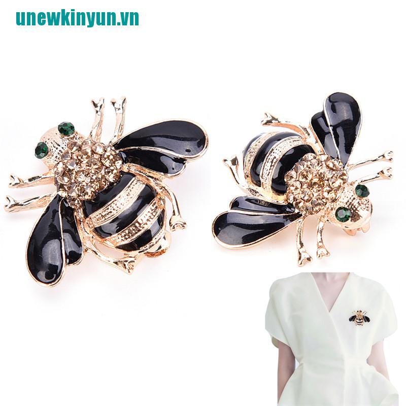 Y●Ghim Cài Áo Hình Con Ong Đính Đá Nhân Tạo Thời Trang Cho Nữ