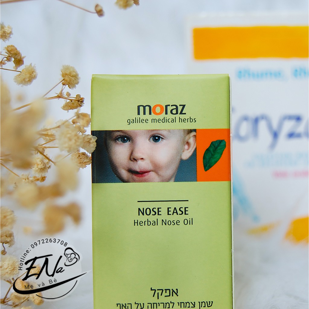 DẦU MORAZ NOSE EASE PHÒNG CHỐNG CẢM TRỊ NGHẸT MŨI, SỔ MŨI AN TOÀN CHO BÉ