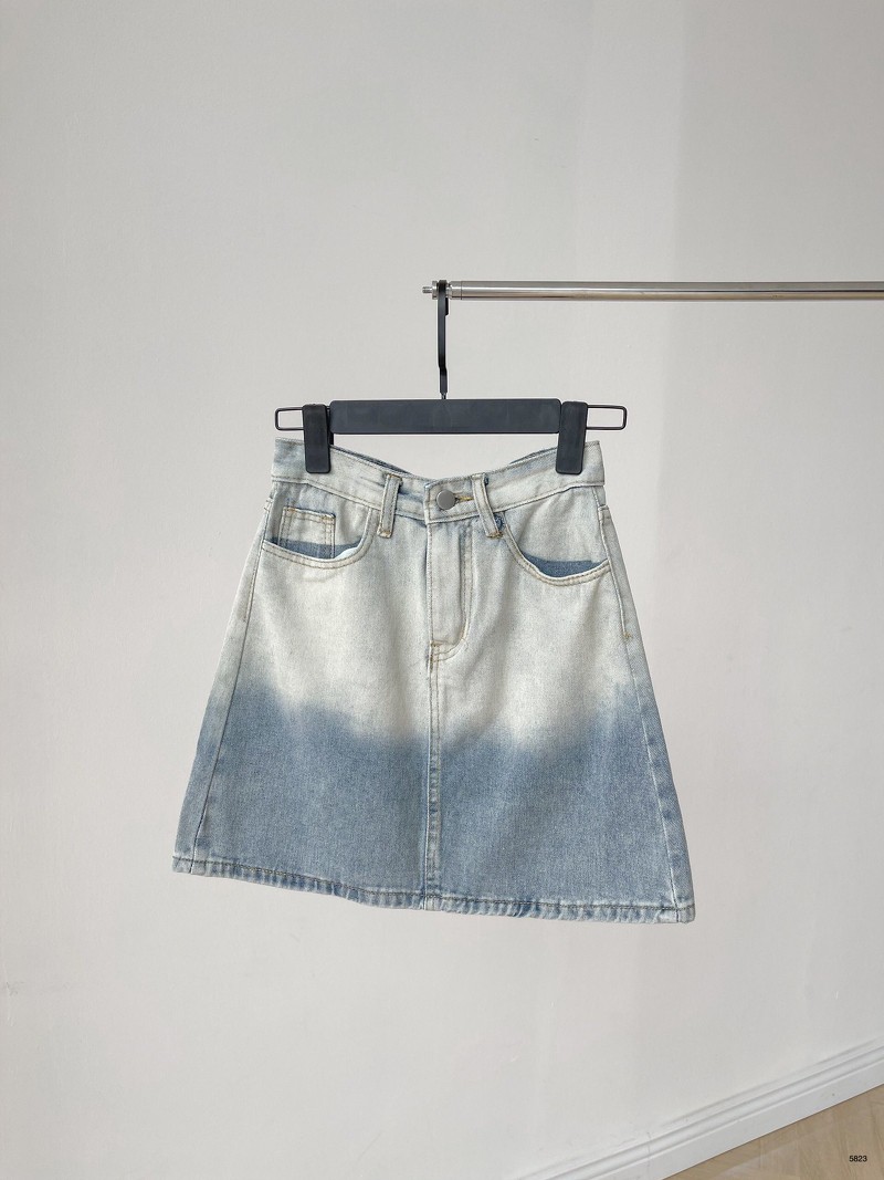CHÂN VÁY DENIM TIEDYE 5823