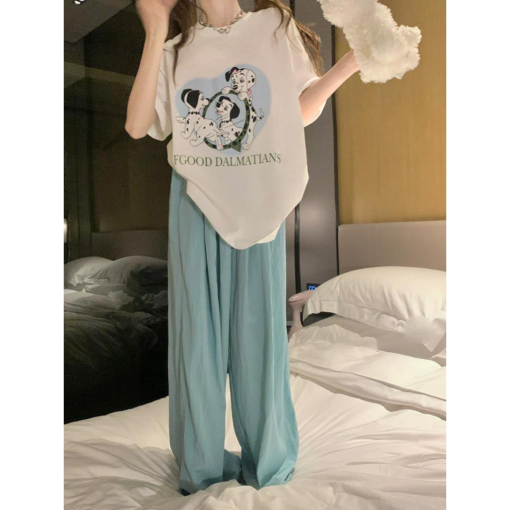 Bộ ÁO Thun + QuầN LụA ChốNg NắNg 63580 Dễ Thương Cho Thú