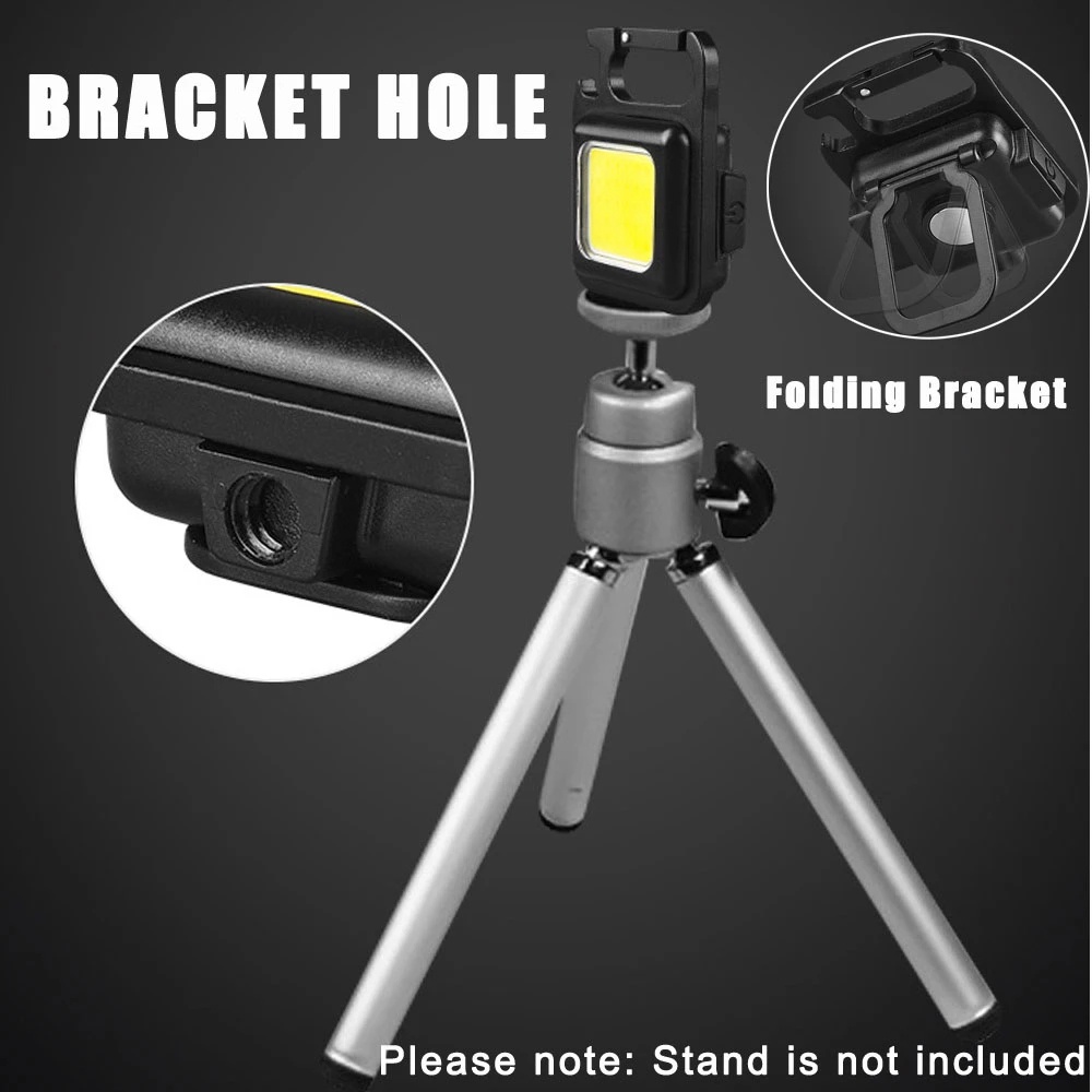 Đèn Pin LED Mini Bỏ Túi Kèm Móc Khóa Sạc USB Tiện Dụng