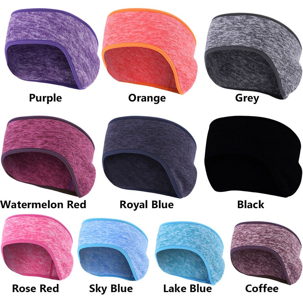 Băng đô che tai giữ ấm thấm hút mồ hôi chất vải lông cừu nhiều màu lựa chọn cho phụ nữ/bé gái dùng khi chơi thể thao