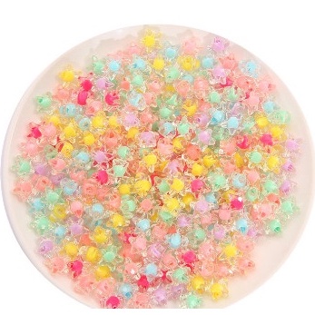 5/10/20 Hạt Nhựa Hình Ngôi Sao 11x11.5mm Làm Trang Sức