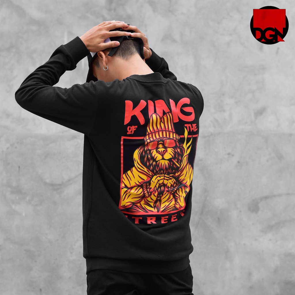 Sweater đen king street HS.30
