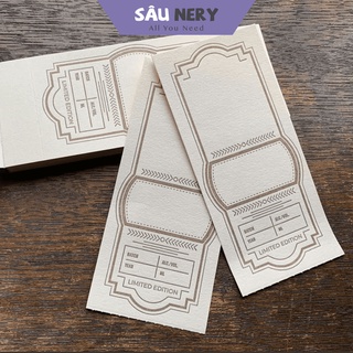 Sâu Nery - Giấy ghi chú vé tàu cổ điển Journal Pages